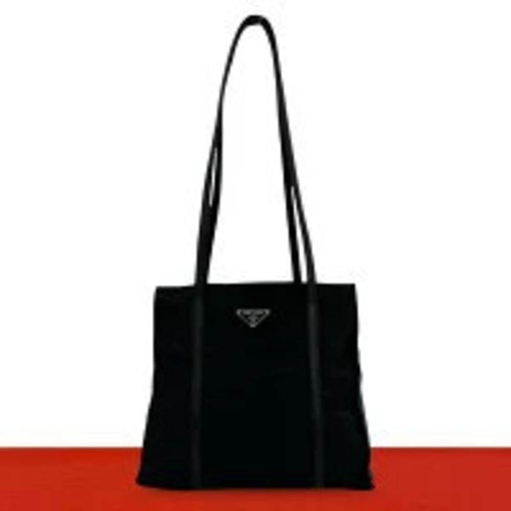 Prada Vitello Daino Leather Hobo Shoulder Bag Black